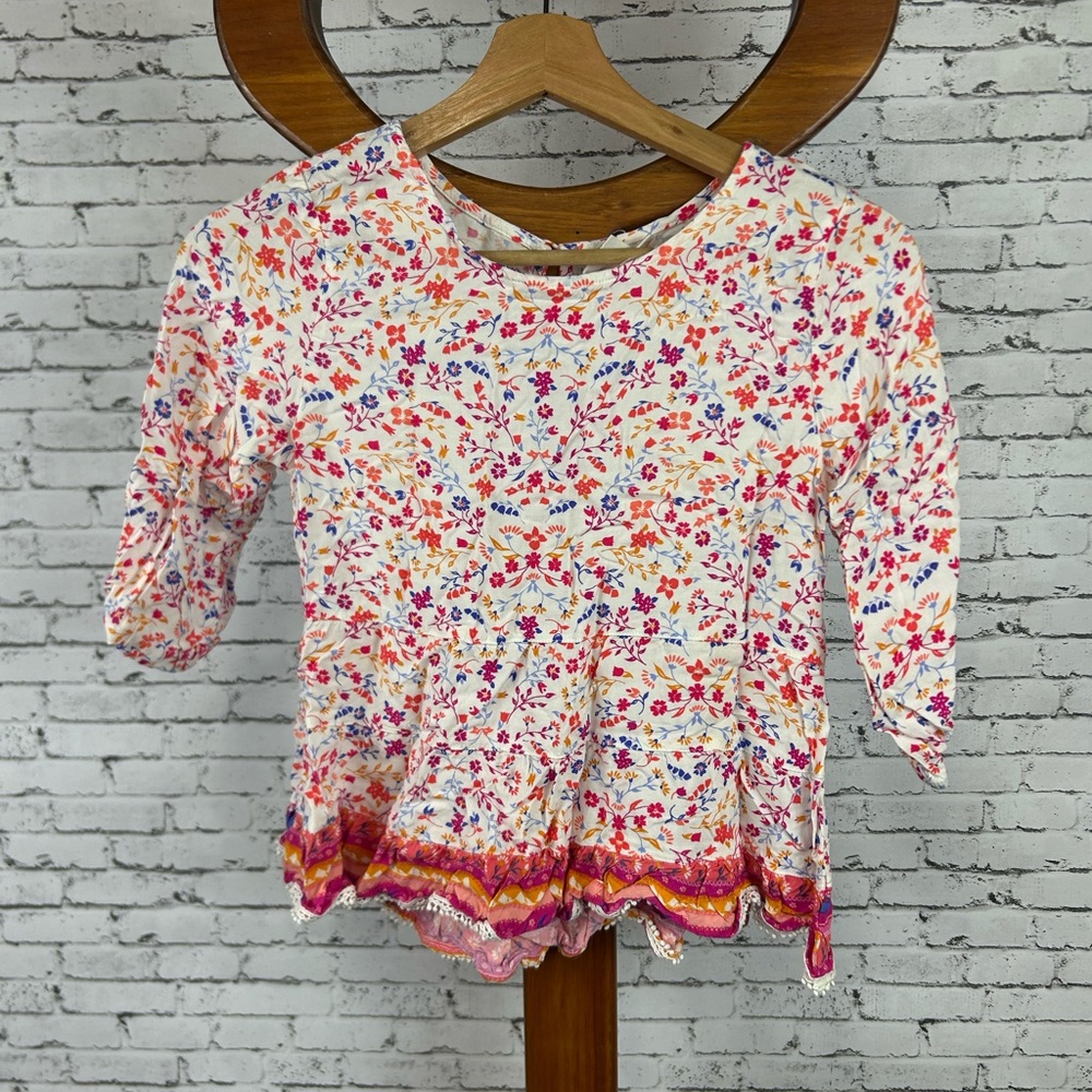 Mudd | Girls Cute Multicolor Floral Blouse size 12